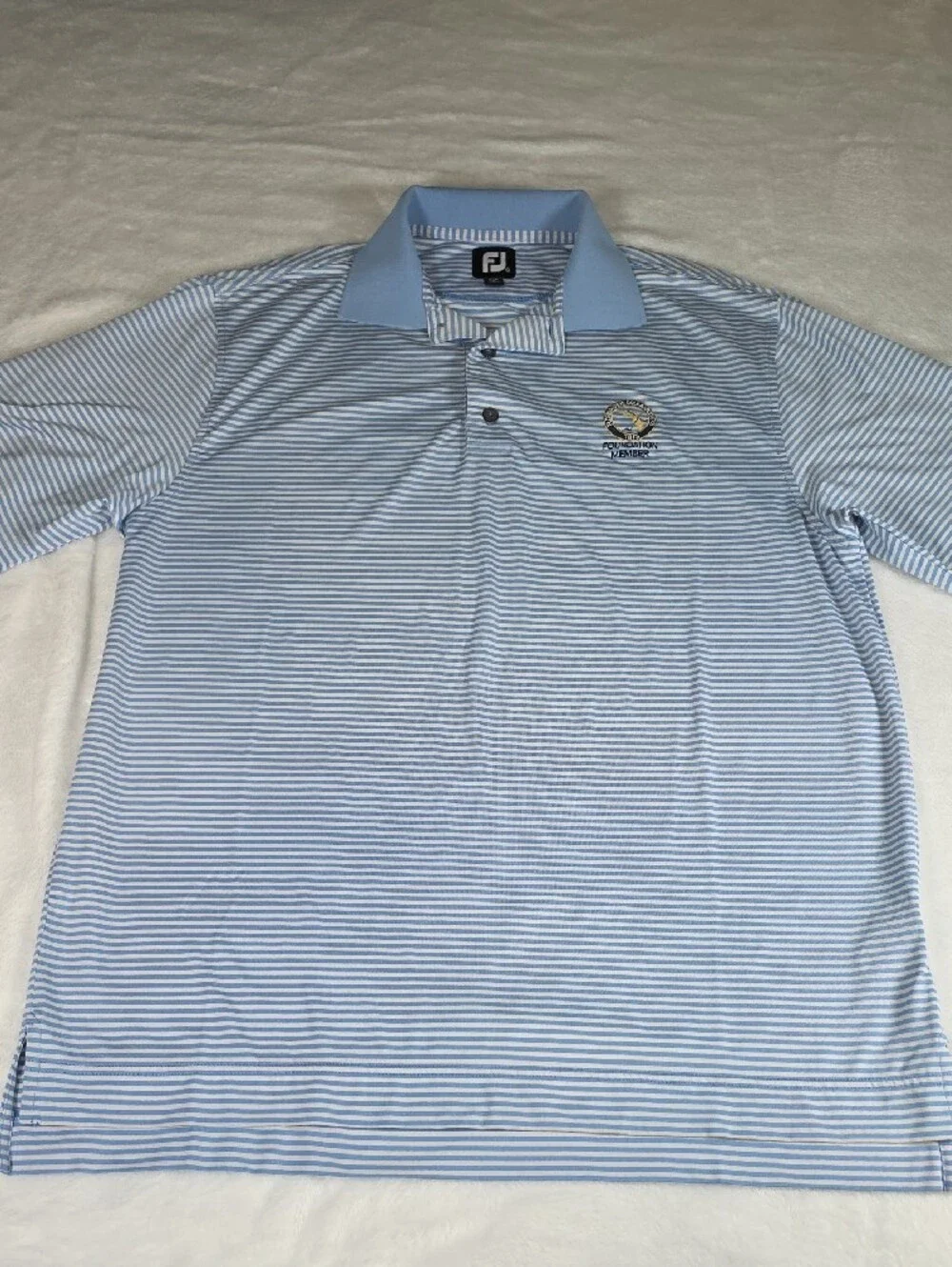FootJoy Men’s Striped Golf Polos Lot of 2 Florida State Golf Assoc Size L